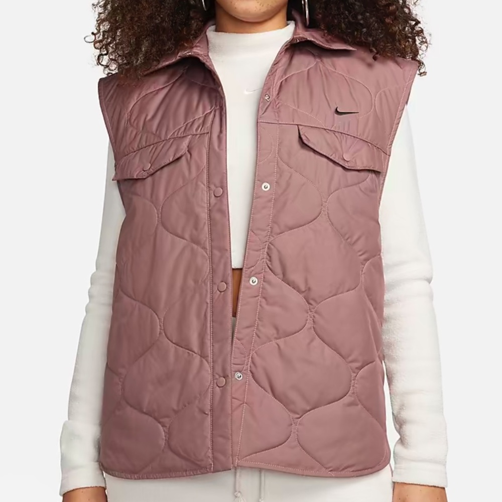 Nike Mauve Quilted Vest